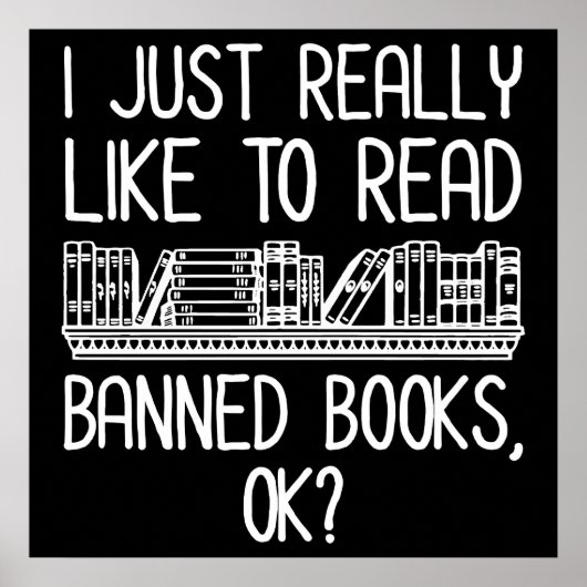 Ik lees graag verboden boeken, oké? poster (Voorkant)