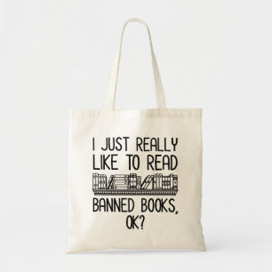 Ik lees graag verboden boeken, oké? tote bag