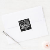 Ik lees graag verboden boeken, oké? vierkante sticker (Envelop)