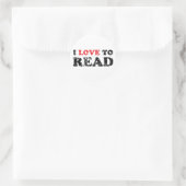 Ik lees graag verst ronde sticker (Tas)