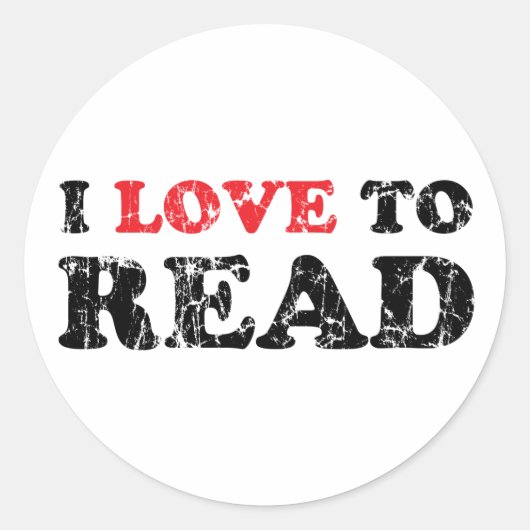 Ik lees graag verst ronde sticker (Voorkant)