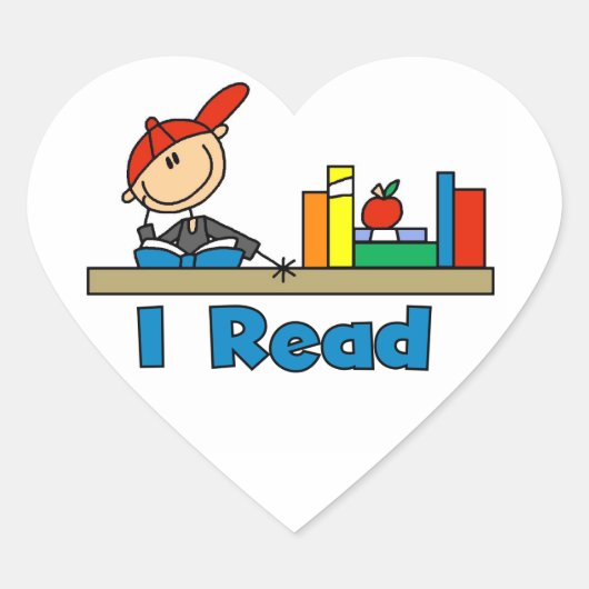 Ik Lees Hart Sticker (Voorkant)
