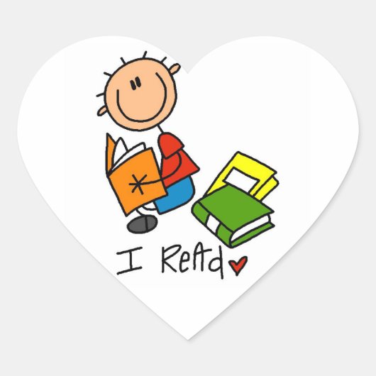 Ik Lees Hart Sticker (Voorkant)