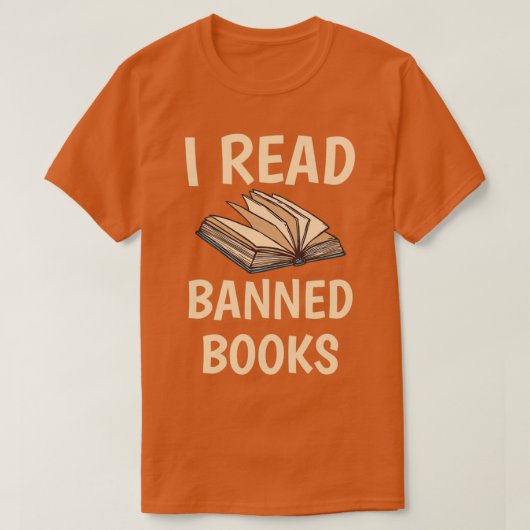 Ik lees het bibliofofielboek van verboden boekjes, t-shirt (Design voorkant)