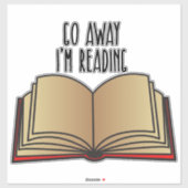 Ik lees het grappige boek Lover Librarian. Sticker (Vel)