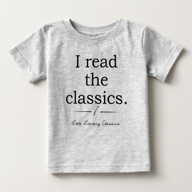 Ik lees het klassieke logo baby kinder shirt (Voorkant)
