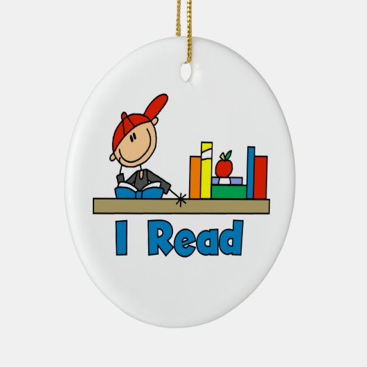 Ik lees keramisch ornament (Rechts)