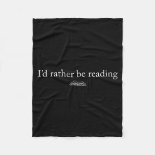 Ik lees liever boek liefhebber grappig lezen fleece deken