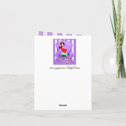 "Ik lees liever een boek" Diva Kaart (Achterkant)