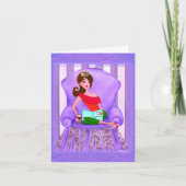 "Ik lees liever een boek" Diva Kaart (Voorkant)