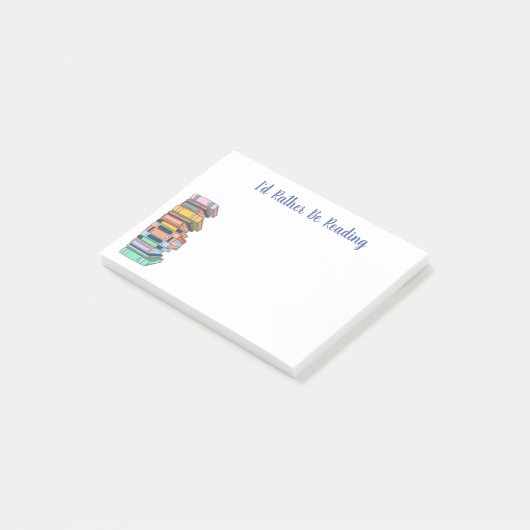Ik lees liever een stapel boeken post-it® notes (Schuin)