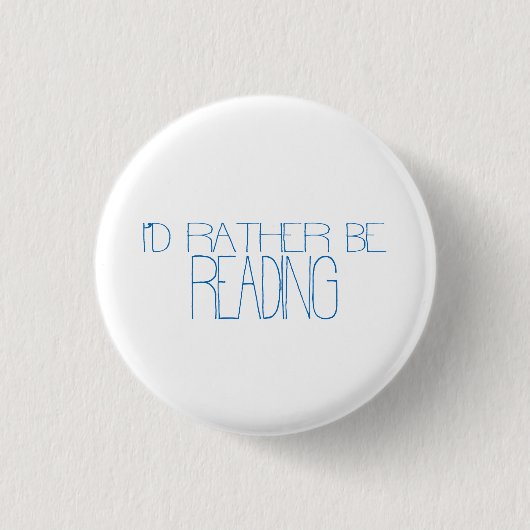 Ik Lees Liever Knop Ronde Button 3,2 Cm (Voorkant)
