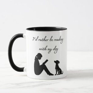 Ik lees liever met mijn hond mok