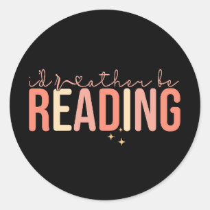 Ik lees liever ronde sticker