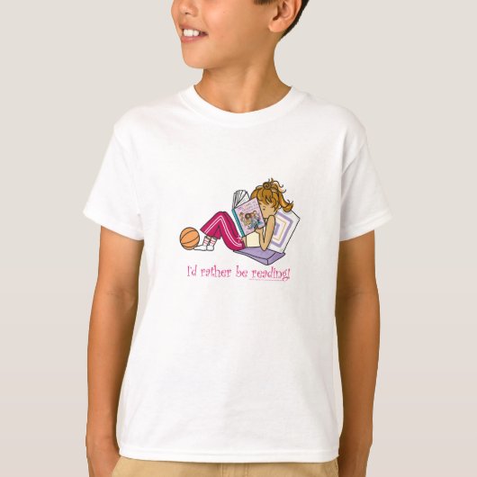ik lees liever t-shirt (Voorkant)