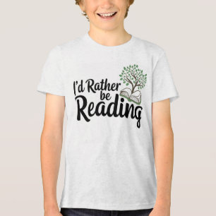 "Ik lees liever" Tri-Blend Shirt
