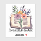 Ik lees liever waterdicht sticker (Vel)