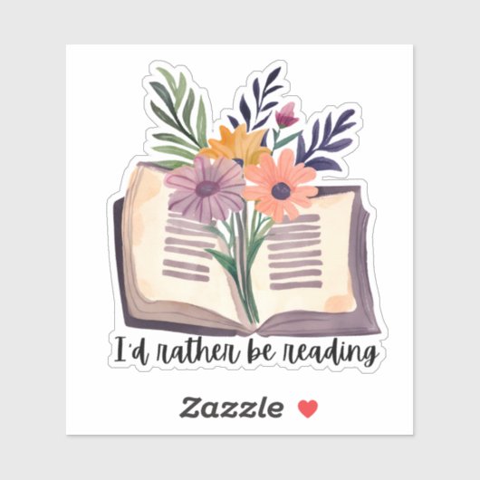 Ik lees liever waterdicht sticker (Vel)