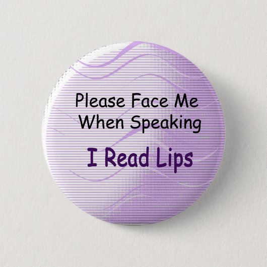 Ik lees lips-Button Ronde Button 5,7 Cm (Voorkant)