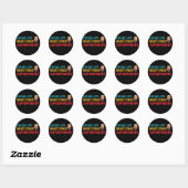 Ik lees lips wat je Superpower doofheid is Ronde Sticker (Vel)