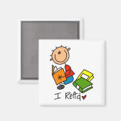 Ik Lees Magneet (Voorkant / Achterkant)