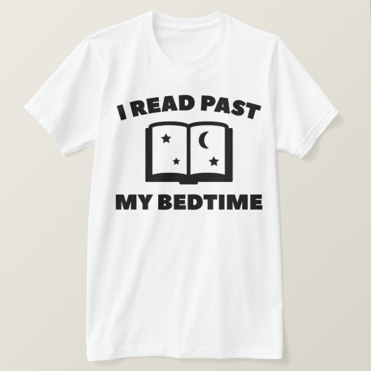 Ik Lees Na Mijn Bedtijd T-shirt (Design voorkant)