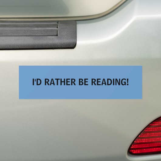 IK LEES NOG EENS. BUMPERSTICKER (Op auto)