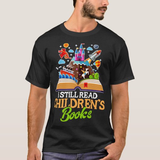 Ik lees nog steeds het Shirt van kinderboeken (Voorkant)