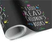 Ik lees nog steeds kinderboeken. cadeaupapier (Rol Hoek)