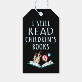 Ik lees nog steeds kinderboeken II Cadeaulabel