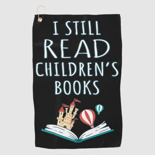 Ik lees nog steeds kinderboeken II Golfhanddoek (Voorkant)