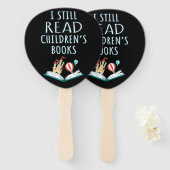 Ik lees nog steeds kinderboeken II Handwaaier (Voorkant en achterkant)