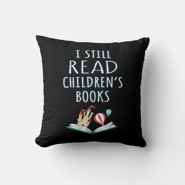 Ik lees nog steeds kinderboeken II Kussen (Voorkant)