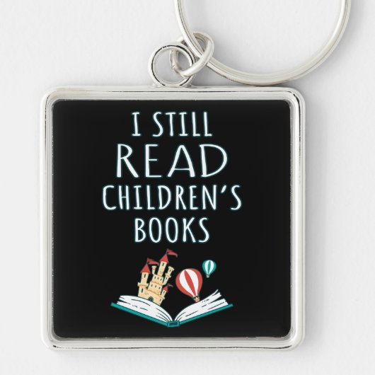 Ik lees nog steeds kinderboeken II Sleutelhanger (Voorkant)