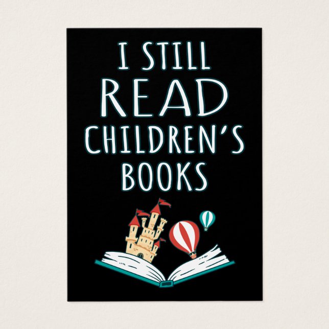 Ik lees nog steeds kinderboeken II Visitekaartje (Voorkant)