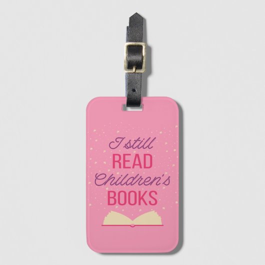 Ik lees nog steeds kinderboeken III Bagagelabel (Voorkant (verticaal))