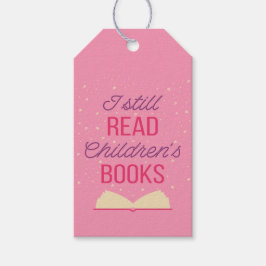 Ik lees nog steeds kinderboeken III Cadeaulabel