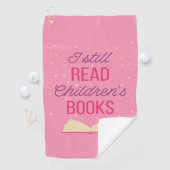 Ik lees nog steeds kinderboeken III Golfhanddoek (Insitu)