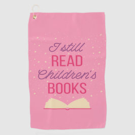 Ik lees nog steeds kinderboeken III Golfhanddoek