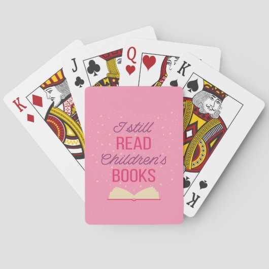 Ik lees nog steeds kinderboeken III Pokerkaarten (Achterkant)
