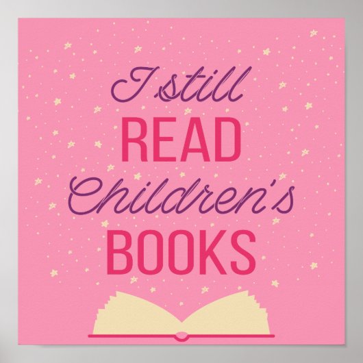 Ik lees nog steeds kinderboeken III Poster (Voorkant)