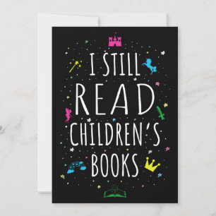 Ik lees nog steeds kinderboeken. kaart