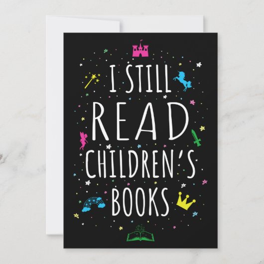 Ik lees nog steeds kinderboeken. kaart (Voorkant)