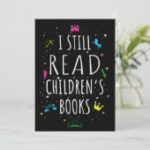 Ik lees nog steeds kinderboeken. kaart (Staand voorkant)