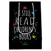 Ik lees nog steeds kinderboeken. medium cadeauzakje (Achterkant)