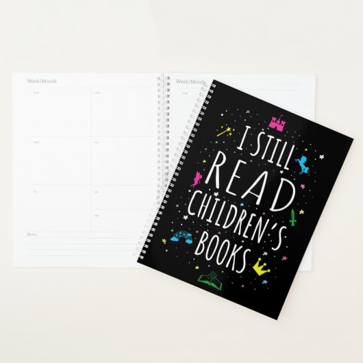Ik lees nog steeds kinderboeken. planner (Display)