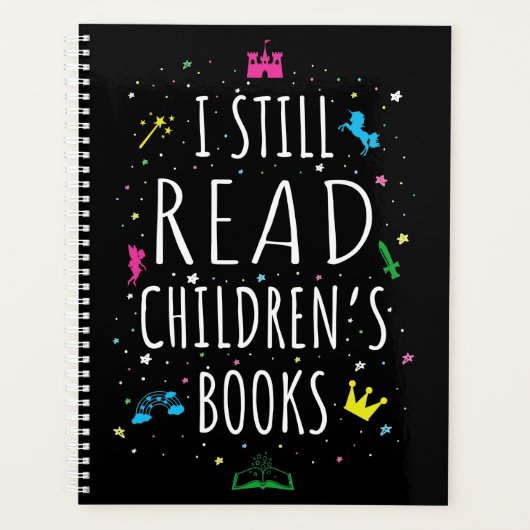 Ik lees nog steeds kinderboeken. planner (Voorkant)