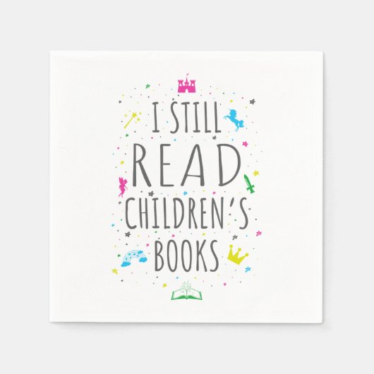 Ik lees nog steeds kinderboeken. servet (Voorkant)