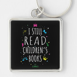 Ik lees nog steeds kinderboeken. sleutelhanger