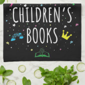Ik lees nog steeds kinderboeken. theedoek (Gevouwen)